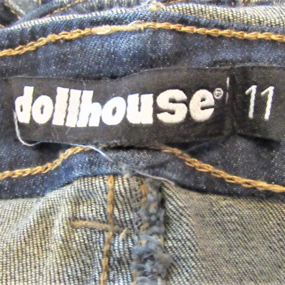 Blizzard Blue Distressed/Destroyed Overalls - Picture 12 of 15